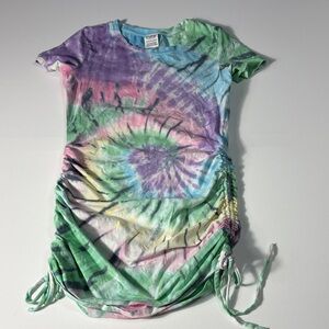 PINK Victoria’s Secret Tie Dye Ruched Side Mini Dress XS